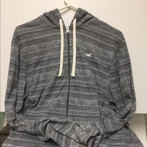 Hollister California light weight zip up hoodie